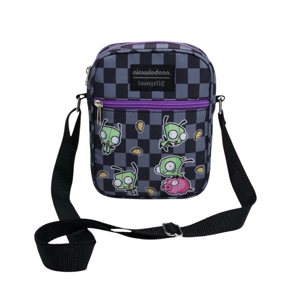 NEW Loungefly Nickelodeon Invader Zim GIR Tacos Crossbody Bag Purse